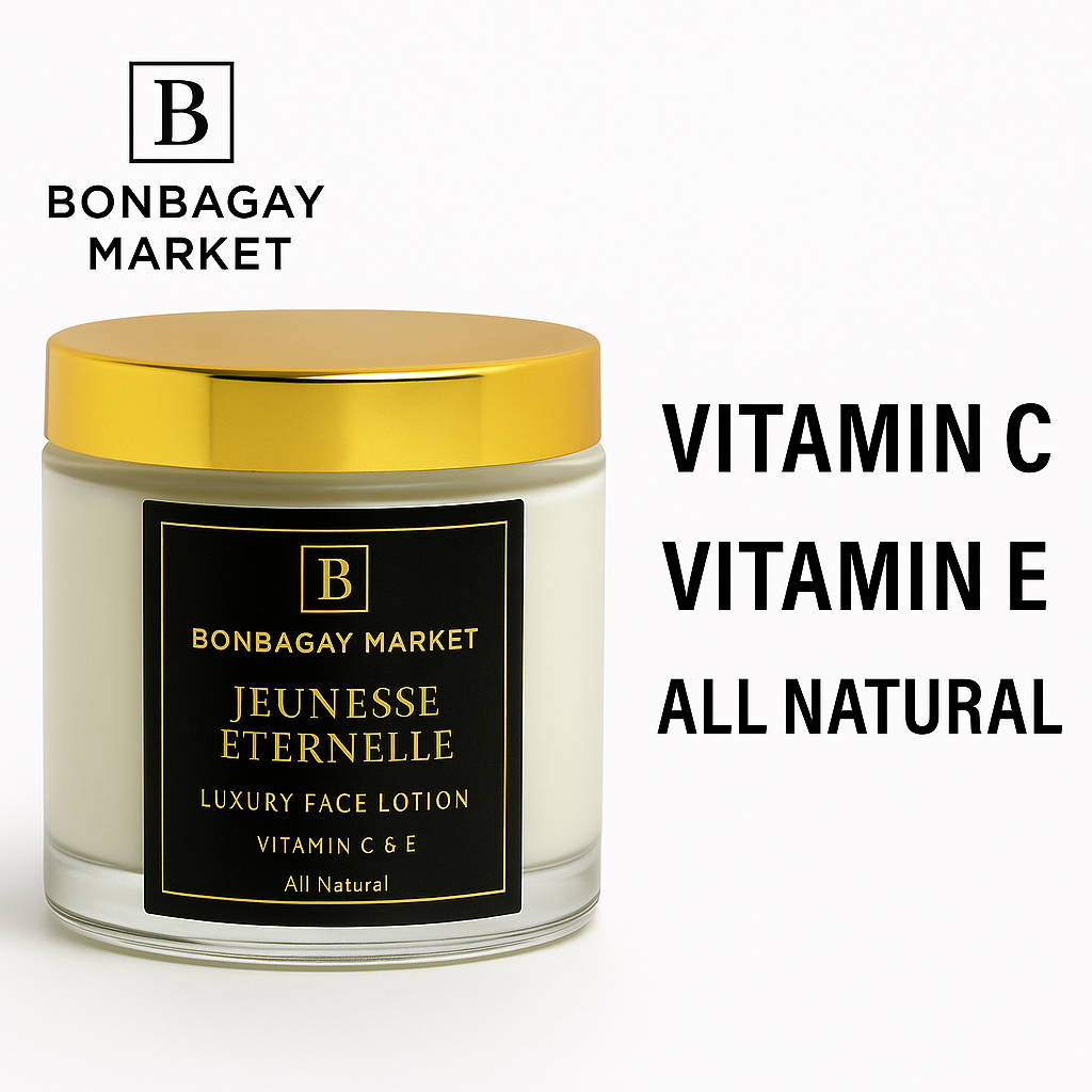 onBagay Market Jeunesse Éternelle – Luxury Face Lotion with Vitamins C, E & B5 Luxury Skincare with Natural Benefits